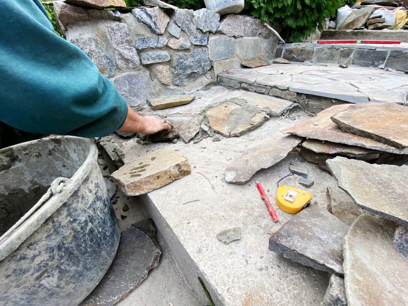 Sandstone Patio Installation